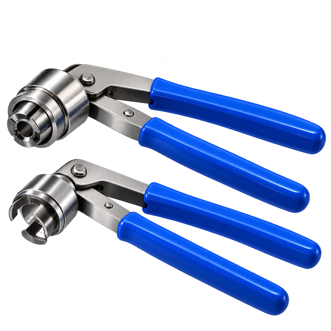 Blue-handled vial crimping tool